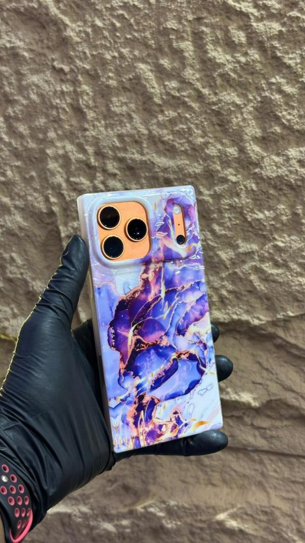 Marble iPhone pouch